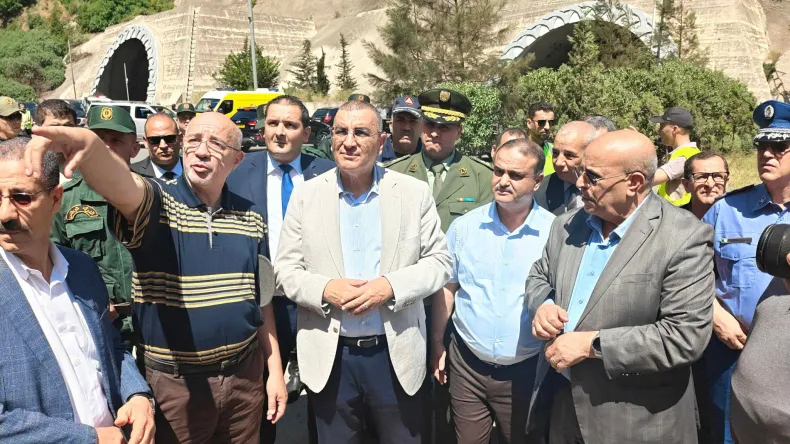 Minister Inspects Al-Hamdania Tunnel Fire Damage